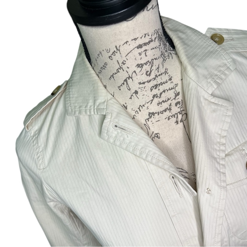 TALBOTS White Button Down Jacket for Women Size 4P - Picture 13 of 16